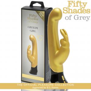 Fifty Shades Of Grey - Greedy Girl G-Spot Rabbit Vibrator Gold