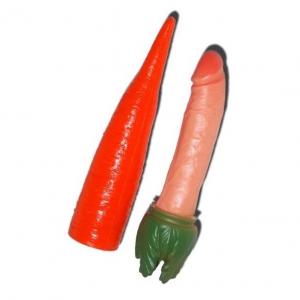 Jucarie distractiva pentru adulti, Carrot, penis ascuns intr-un morcov