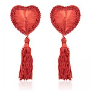 Ornamente sfarcuri Red Heart Nipple Pasties, cu ciucuri, Rosii